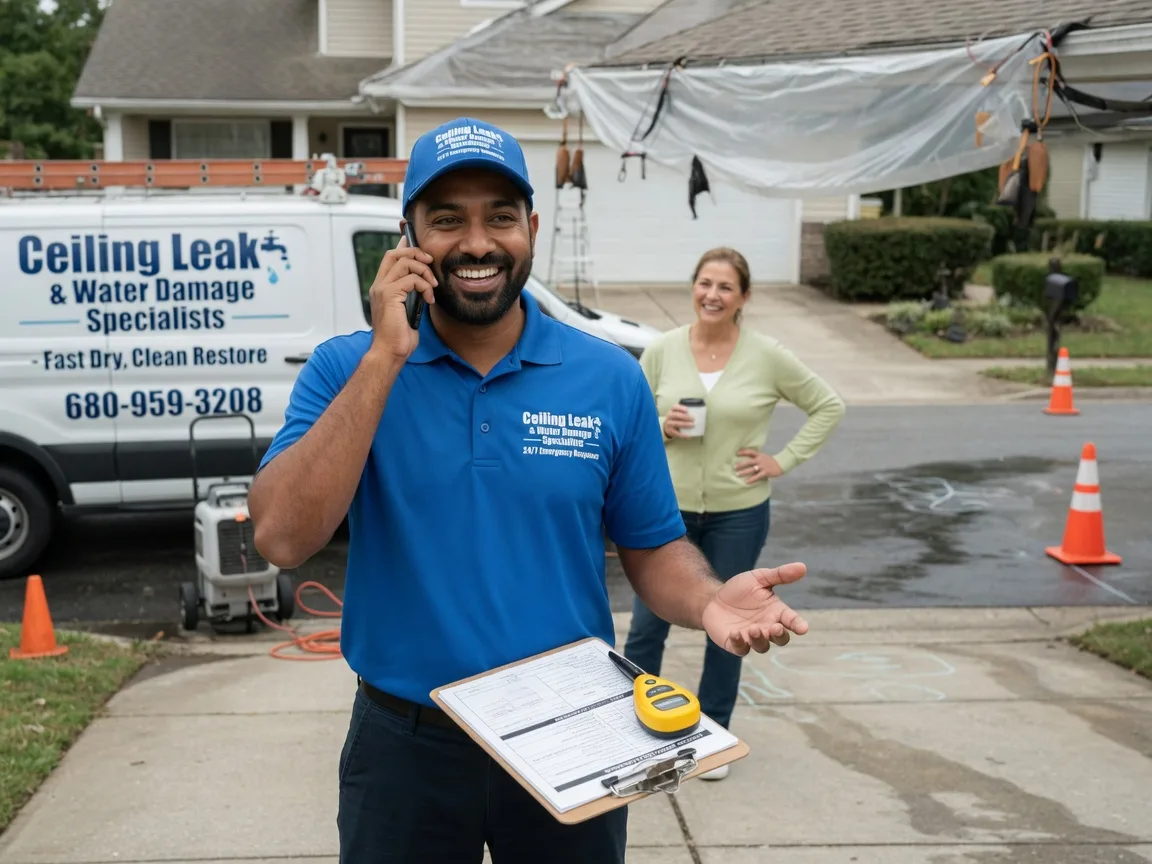 Ceiling Leak Cleanup Hayesville, OH FAQs